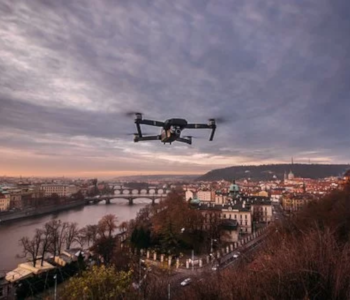 drone flying high