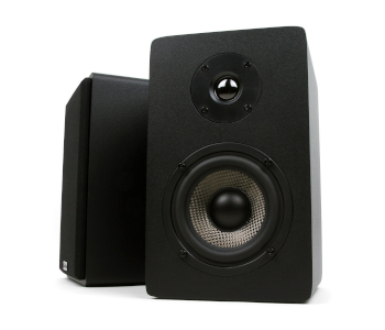 Micca MB42X Bookshelf Speakers With 4-Inch Carbon Fiber Woofer and Silk Dome Tweeter